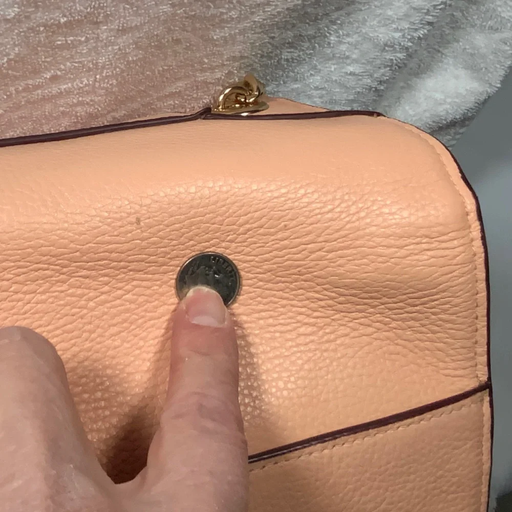 Coach Peach Cammie Chain Tote - C8147 - Picture 15 of 16